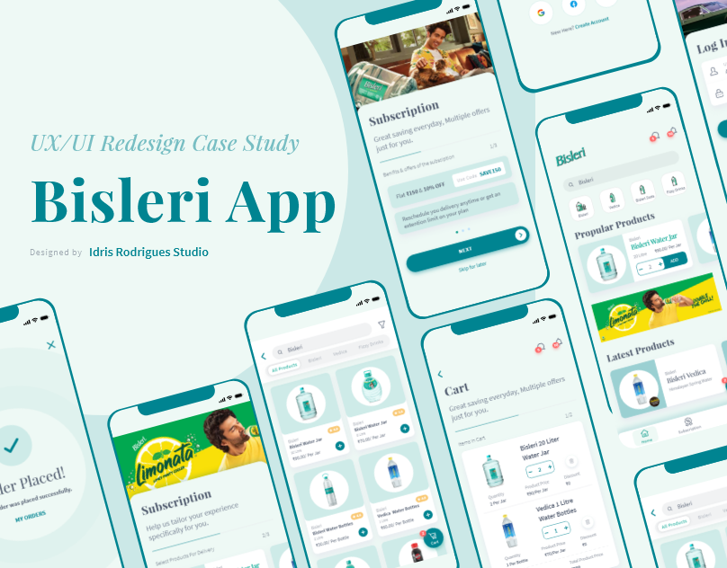 Revolutionizing Hydration: Bisleri App UX/UI Case Study